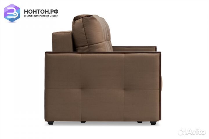 Диван еврокнижка Инсайд 3-х местный коричневый