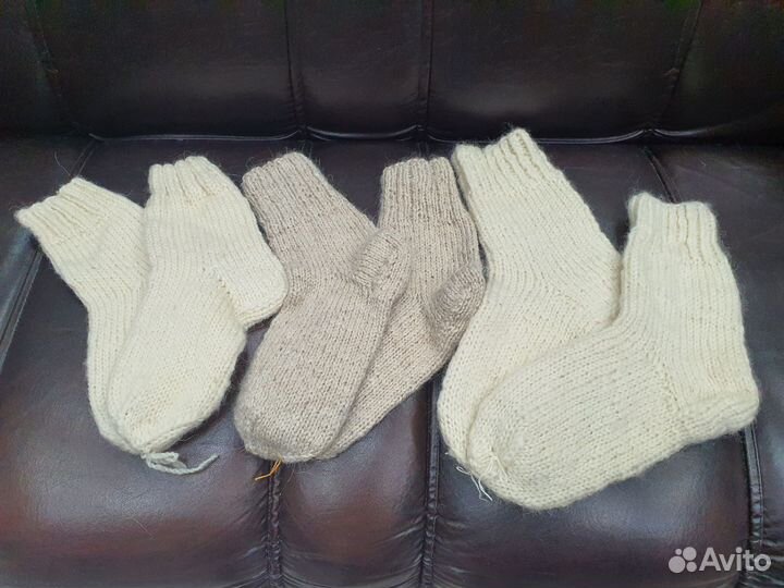 Носки шерстяные (овечья шерсть)