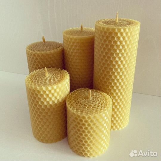 Свечи из вощины (натуральные свечи ручной работы)
