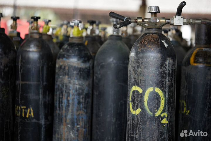 Баллон с углекислотой, азот, аргон в наличии
