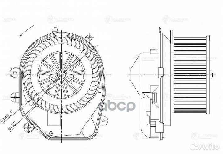 Мотор отопителя VAG A4/passat/superb 94-00/00-0