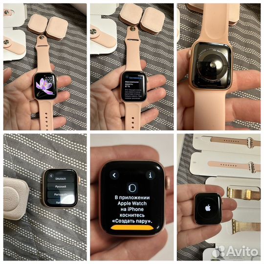 Apple watch series 4. 40mm.Gold aluminim Pink