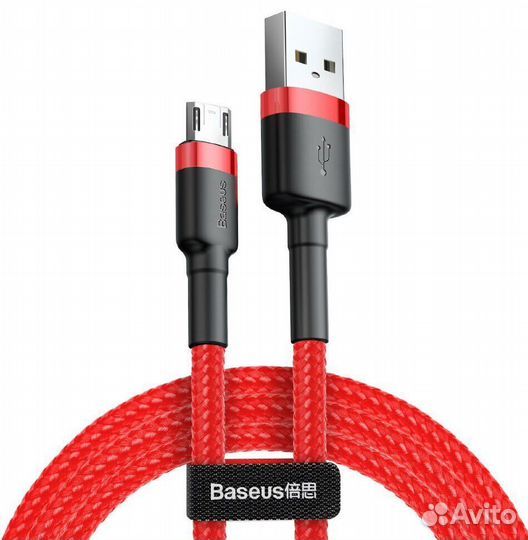 Кабель USB baseus Cafule, USB - microusb, 2.4А, 1
