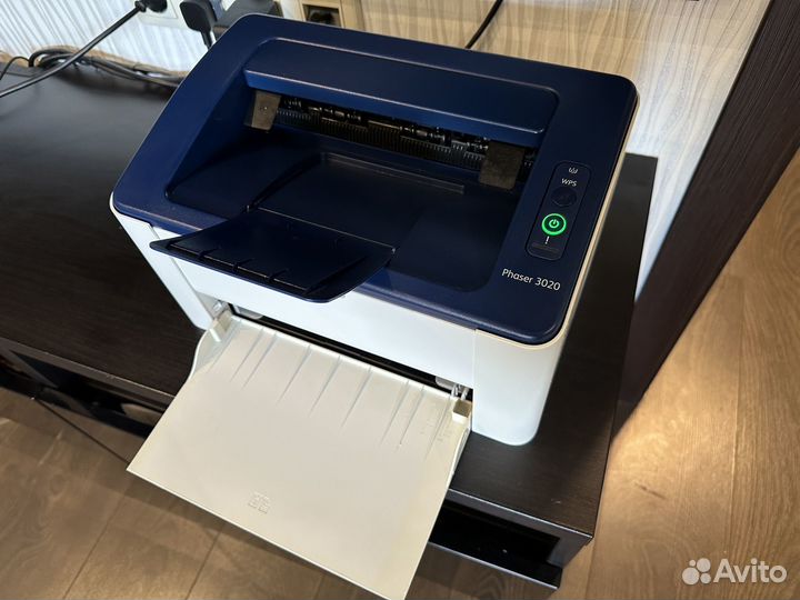 Принтер лазерный Xerox Phaser 3020, ч/б, белый