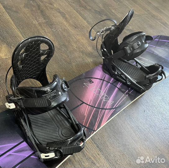 Сноуборд Nitro Lectra Neon 142 + крепы K2 Tryst M