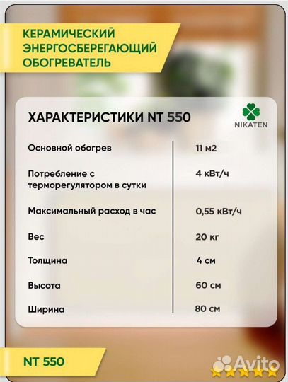 Обогреватель керамический