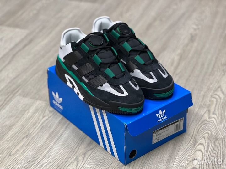 Кроссовки Adidas Niteball Black Green (36-45)