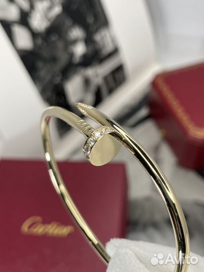 Браслет cartier гвоздь juste un clou бриллианты