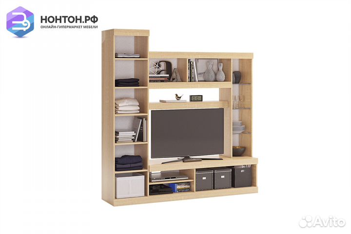 Мини-стенка Макси дуб сонома / белое дерево