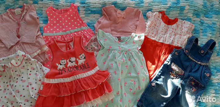 Одежда пакетом много для девочки 0+