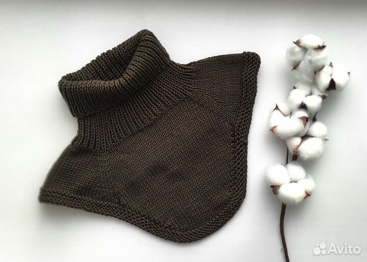 Манишка, снуд-уголок