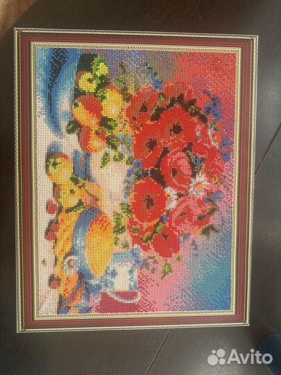 Деревянные пазлы, картина алмазная