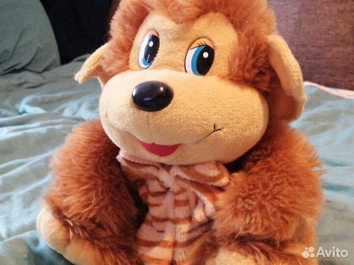 Мягкая музыкальная игрушка обезьяна