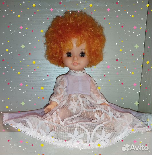 Кукла 39см резина пластик съёмное платье туфли