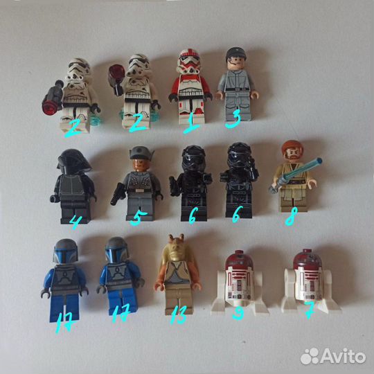 Lego star wars фигурки