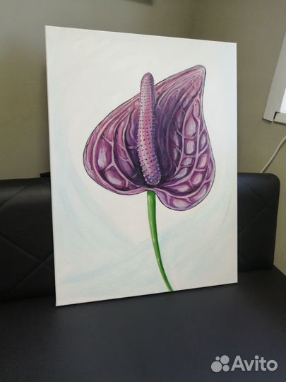 Картина цветок / современные картины / эротика