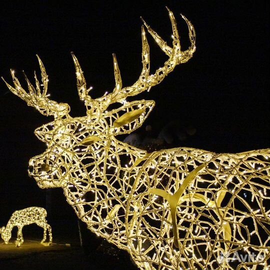 Светодиодная фигура олень