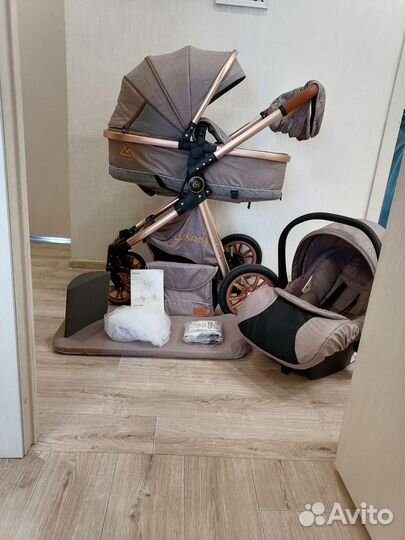 Коляска 3в1 Luxmom (лёгкая)