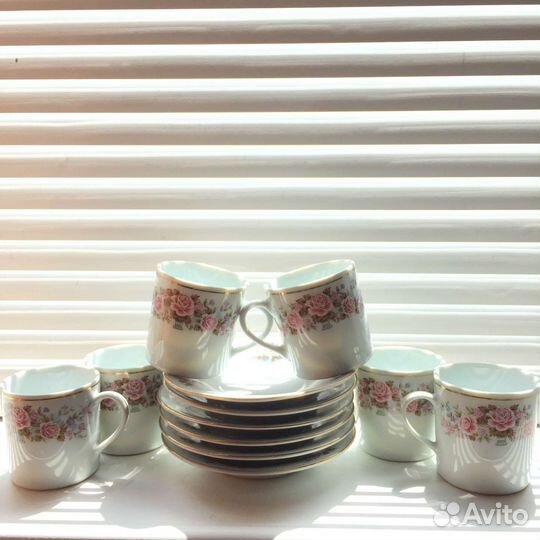 Кофейный сервиз на 6 персон Китай 90 -х годов