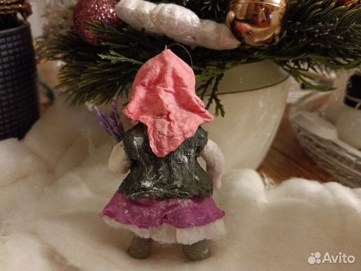 Ватные елочные игрушки