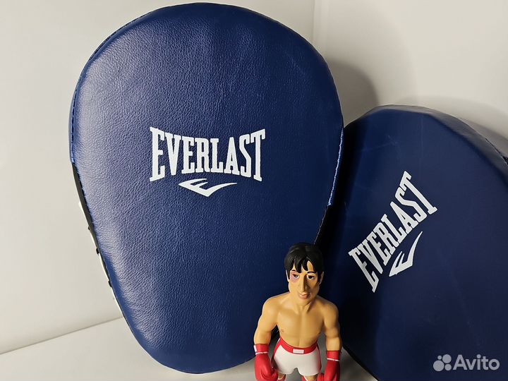 Боксерские лапы новые синие Everlast 2шт