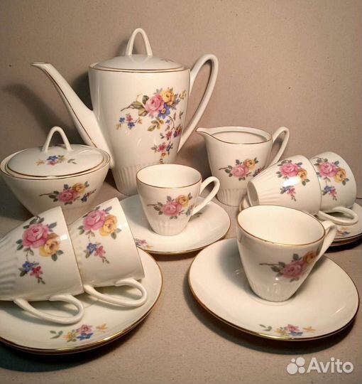 Сервиз кофейный Чехословакия и Рига