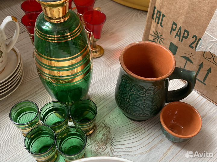 Посуда ссср,сервис чайный,ваза