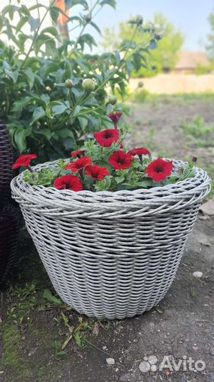 Кашпо из ротанга 40 литров
