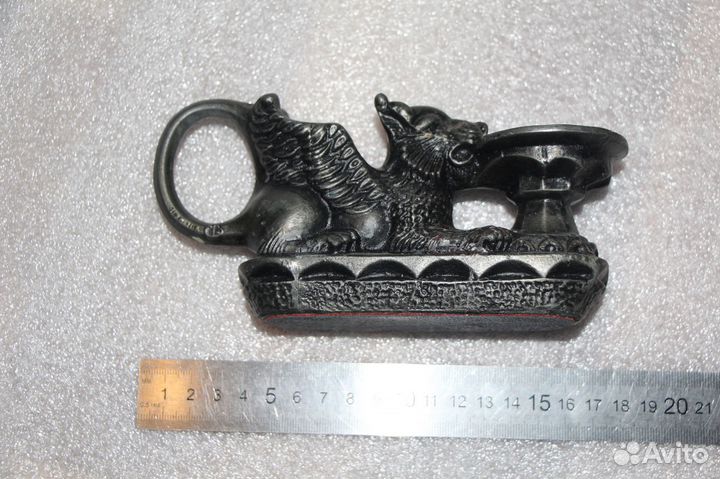 Подсвечник Грифон СССР мелалл силумин