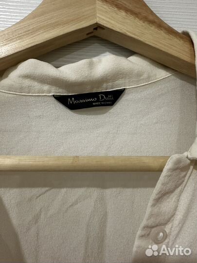 Блузка белая и брюки синие р. S Massimo dutti