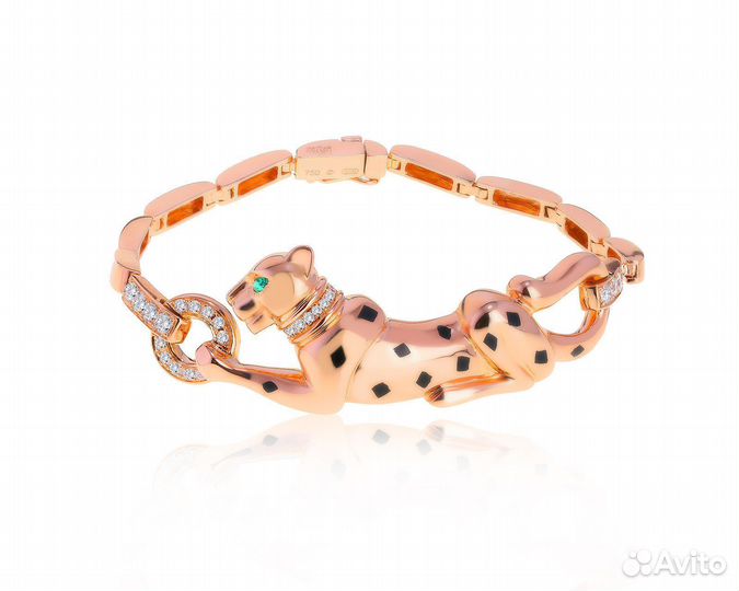 Золотой браслет с бриллиантами 0.55ct