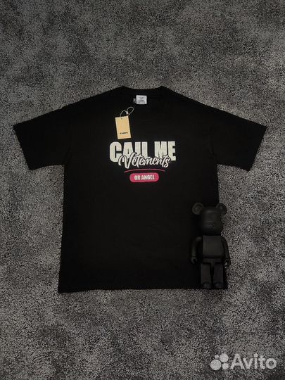 Футболка Vetements Call me черная