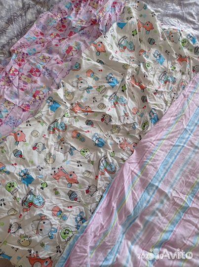 Простынь на резинке на детскую кровать