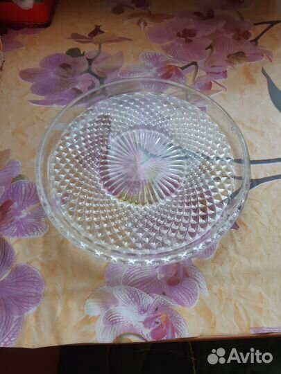 Поднос для торта стекло