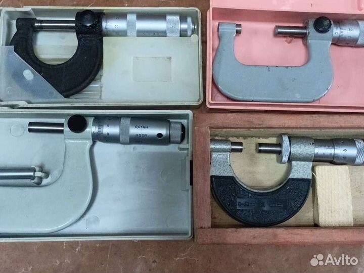 Микрометры от 0 до 125. Калибр. Крин