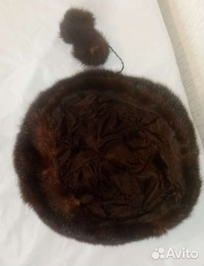 Берет женский норковый