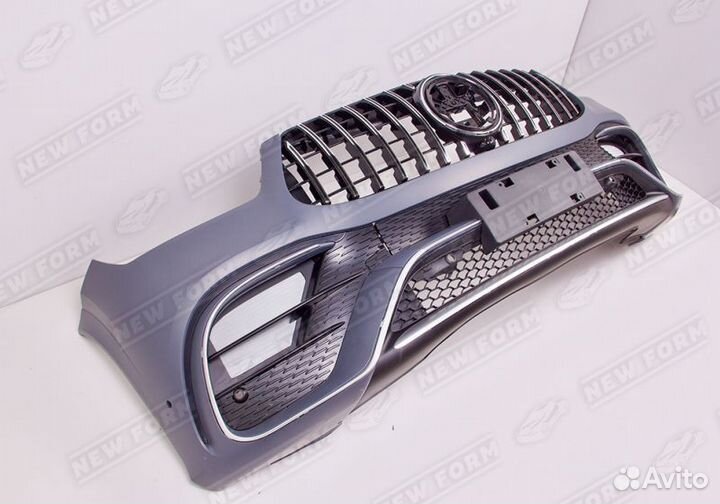 Бампер передний хром Mercedes GLE Coupe 167