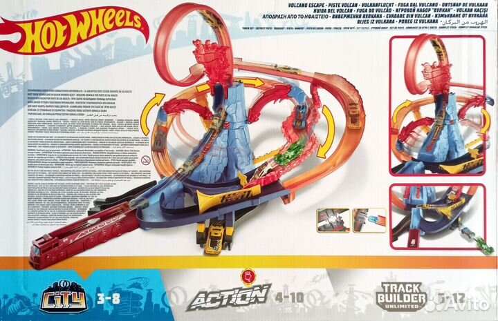Трек Hot Wheels вулкан