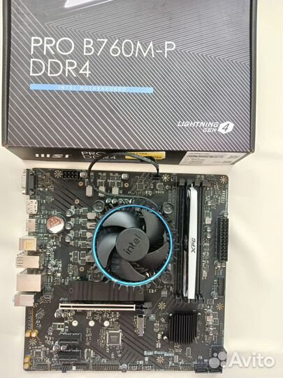 Комплект i5-12400F + MSI Pro B760M-P / обмен