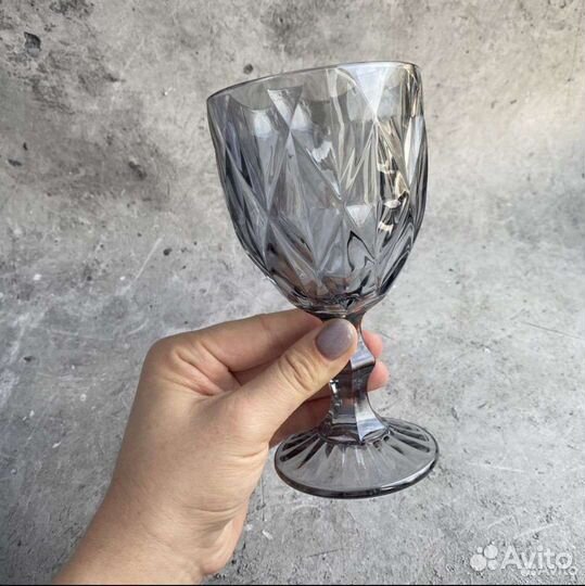 Набор винтажных бокалов 6шт для вина