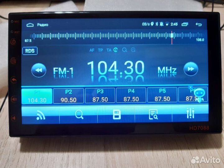 Магнитола 2 din android, 7 дюймов hyundai solaris