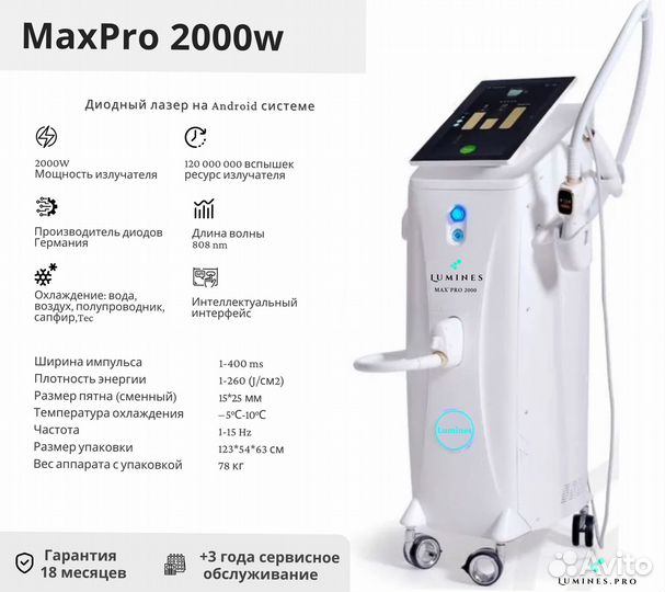 Диодный лазер Люминес’ Max’Pro 2000в