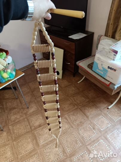 Массажёр роликовый деревянный