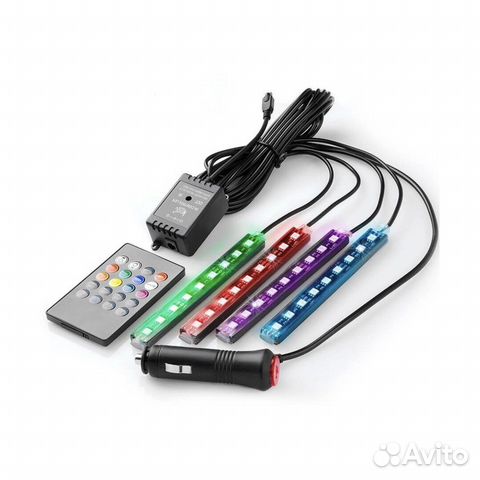 RGB подсветка ног с Bluetooth контроллером