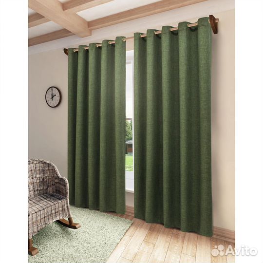 Шторы блэкаут на люверсах