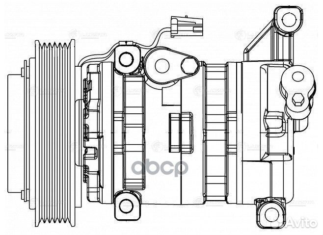 Компрессор кондиционера (запчасть) lcac2549 luzar