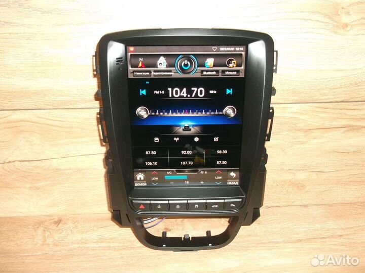 Магнитола Opel Astra J Android типа Tesla