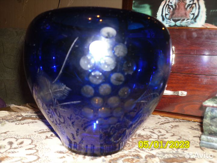 Ваза кобальт. Ваза для фруктов