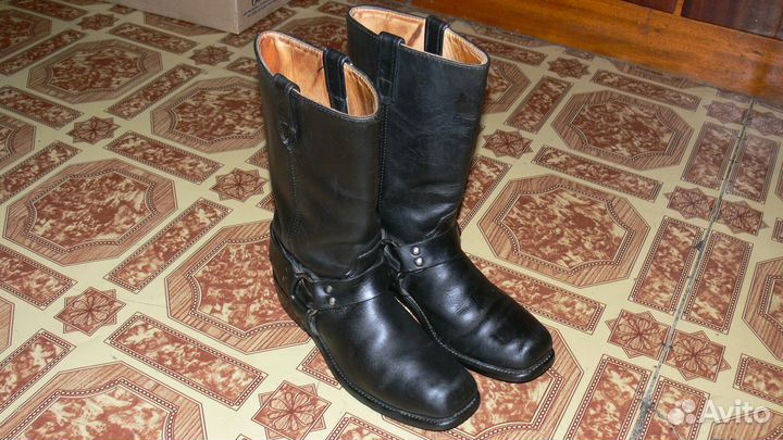 Сапоги мужские кожаные чопперы