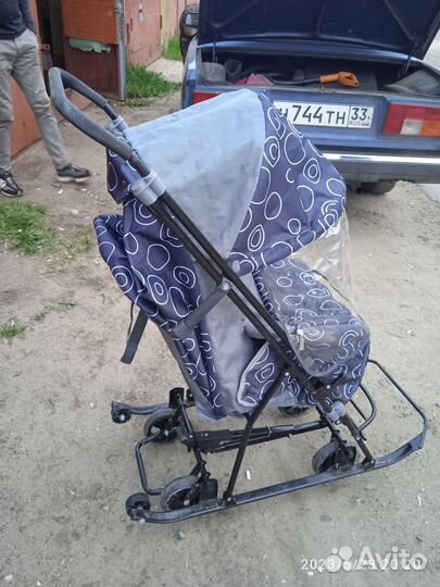 Детские санки коляска бу